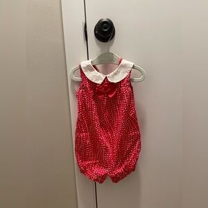 Gymboree | Red Polka Dot Tank top romper |  6-12 mo
